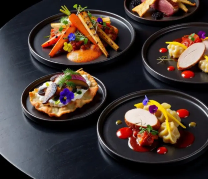 Discover Clubhub signature fogások elegáns tányérokon tálalva