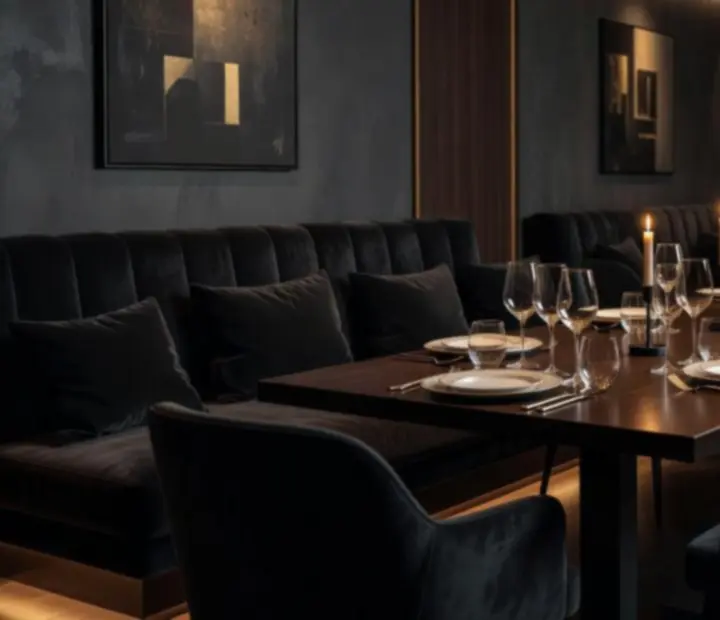 Budapesti privát étkező Discover Clubhub elegáns szeparált térrel
